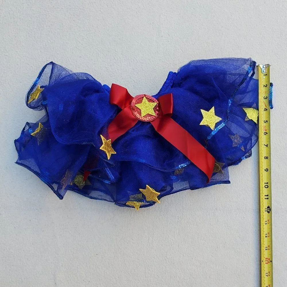Just Pretend by Wyla blue red and gold Patriotic tutu skirt